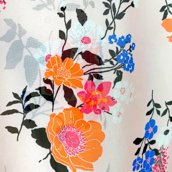 Orchid Row Floral Printed Chiffon Kimono - Picture 7 of 10